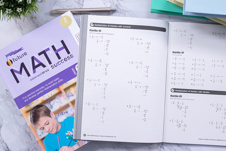 Future Math Success : Grade 6 (คณิตศาสตร์ EP ป.6) We find some schools provide new subject curriculums. One of them is Engl...