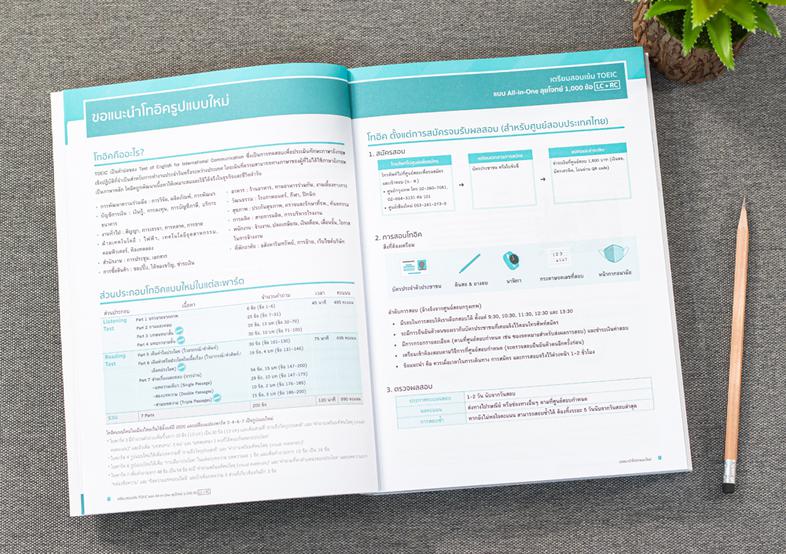 เตรียมสอบเข้ม TOEIC แบบ All-in-One ลุยโจทย์ 1,000 ข้อ LC+RC เตรียมตัวสอบ TOEIC ได้อย่างรวดเร็ว มั่นใจตามแนวทางการสอบ TOEIC ...