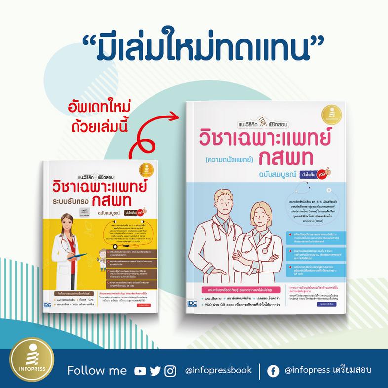 แนะวิธีคิดพิชิตสอบ วิชาเฉพาะแพทย์ กสพท (ความถนัดแพทย์) ฉบับสมบูรณ์ มั่นใจเต็ม 100 การสอบวิชาเฉพาะแพทย์แบ่งเป็น 3 PART ใหญ่ ...