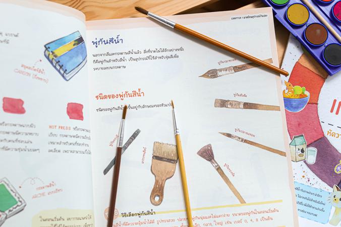 เซตสุดคุ้ม : หนังสือศิลปะ หัดวาดสีน้ำ พื้นฐานการวาดภาพสีน้ำ กับภาพง่ายๆ น่ารักๆ ที่พบได้ทั่วไปในชีวิตประจำวัน ไม่ยากเกินไปส...