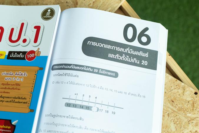 คิดไว ไม่ยาก คณิต ป.1 มั่นใจเต็ม 100 ฉบับปรับปรุงใหม่ล่าสุด สรุปเนื้อหา แบบฝึกหัดและแนวข้อสอบคณิตศาสตร์ ป.1 หลักสูตรใหม่ ฉบ...