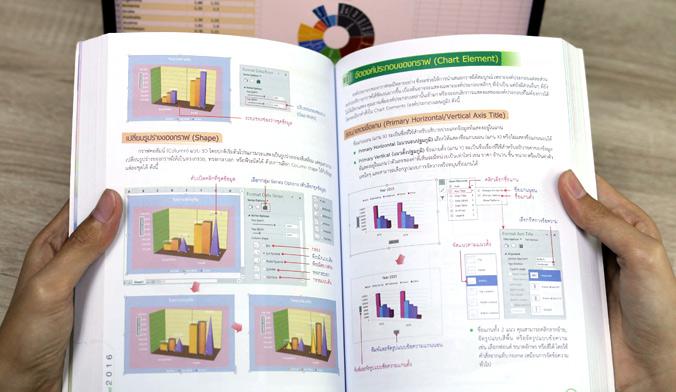 คู่มือใช้งาน Excel 2016 ฉบับสมบูรณ์ คู่มือการใช้ Excel 2016 เล่มนี้เจาะลึกครบทุกเรื่องของงาน Excel 2016 ตั้งแต่การสั่งงานด้...