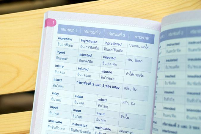 กริยา3 ช่อง พร้อมวิธีใช้ 12 Tenses ฉบับปรับปรุงใหม่ พจนานุกรมฉบับพกพา ที่จะช่วยให้เด็กๆ วัยเรียนสามารถใช้ฝึกท่องคำศัพท์กริย...