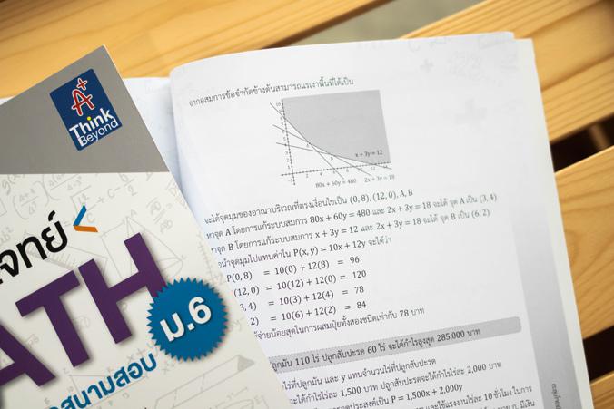 ตะลุยโจทย์ MATH ม.6 (พร้อมลุยทุกสนามสอบ) ตะลุยโจทย์ MATH ม.6 (พร้อมลุยทุกสนามสอบ)คณิตศาสตร์เป็นวิชาที่สำคัญต่อการพัฒนากระบว...